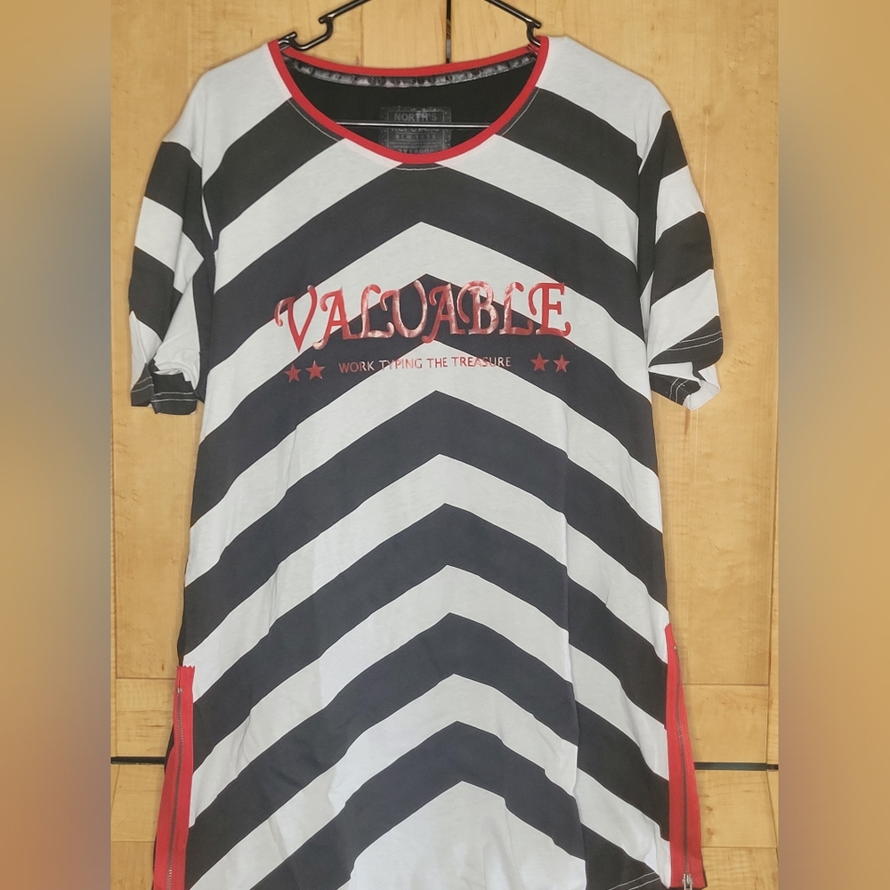 Valuable Black and White Striped Dress